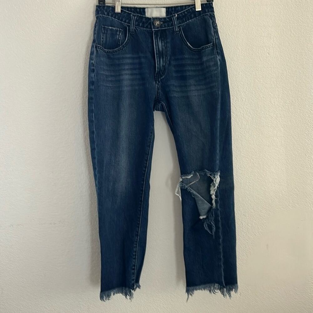 One Teaspoon Jeans Women’s High Rise Waist Freebird Skinny Ankle Chewed …